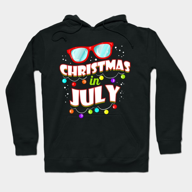 Christmas In July Logo Sunglasses Christmas In July Hoodie by SinBle